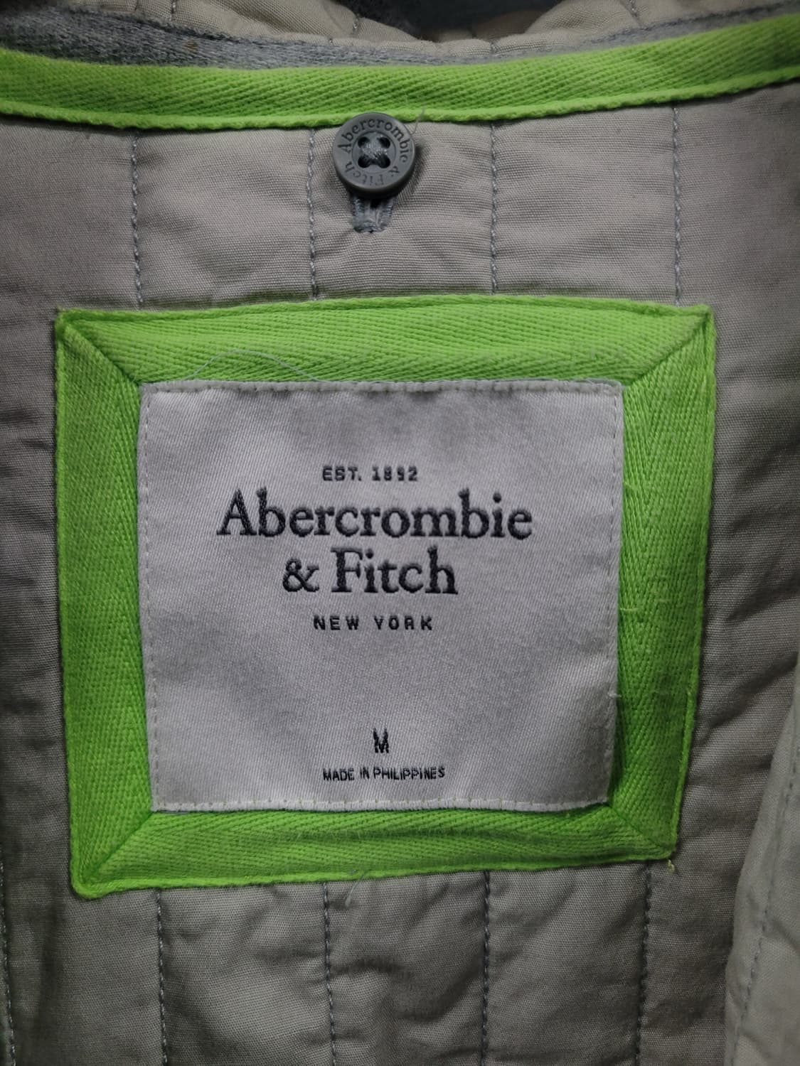 아베크롬비 후드 집업 자켓 누빔 안감 탈부착 가능  상품이미지3