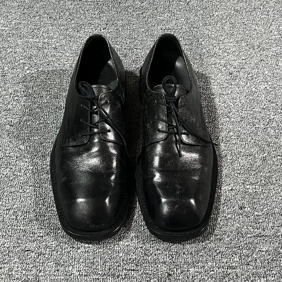 엔더슨벨 크레비스 스퀘어 토 더비슈즈 (CRACK BLACK) 270(4 상품이미지2