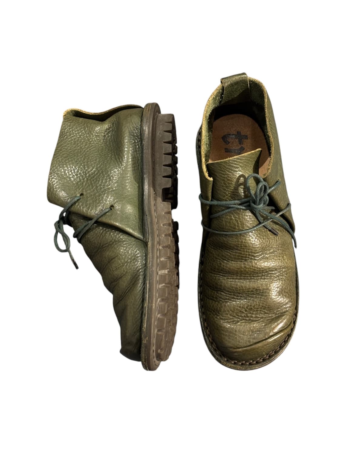 Trippen Again Green Chaka Boots Size 37 상품이미지3