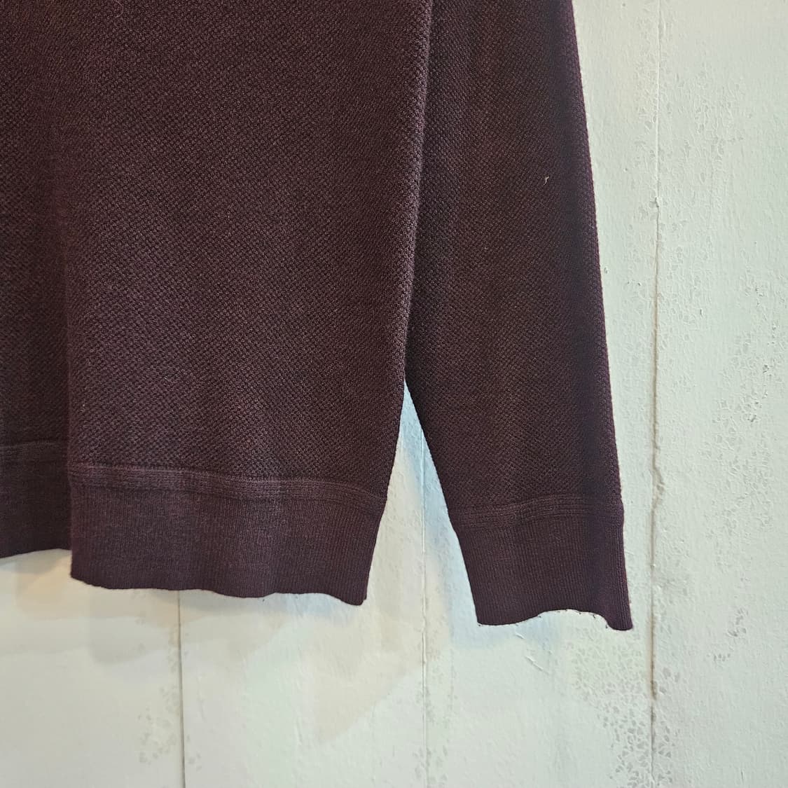 지오지아 캐시미어 라운드넥 긴팔 니트 100 와인색 상품이미지2