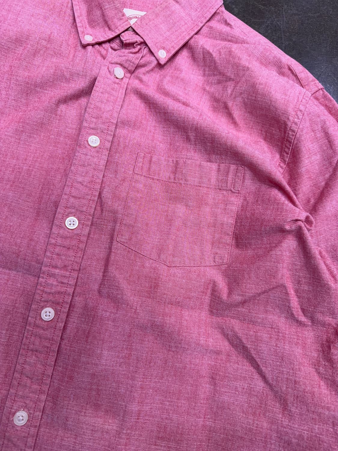 브룩스브라더스 캐쥬얼 코튼 면 버튼다운 원포켓 셔츠 남방 L 상품이미지4