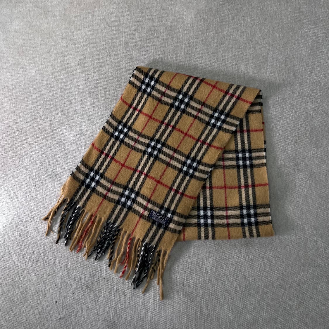 버버리 노바체크 램스울 베이지 머플러  상품이미지1