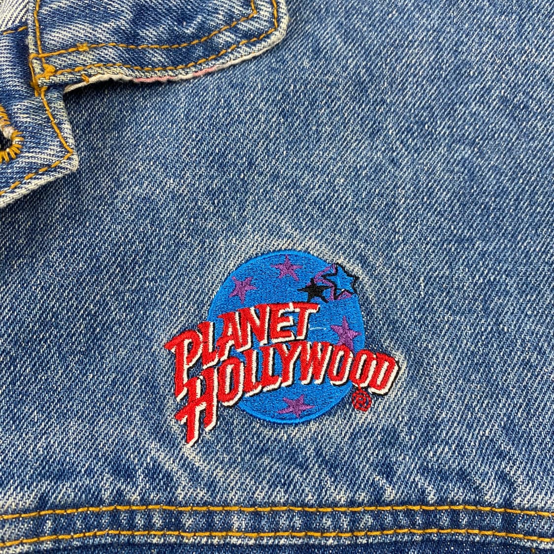90s 플래닛헐리우드 네슈빌 자수 빅로고 데님 자켓 (105) 상품이미지3