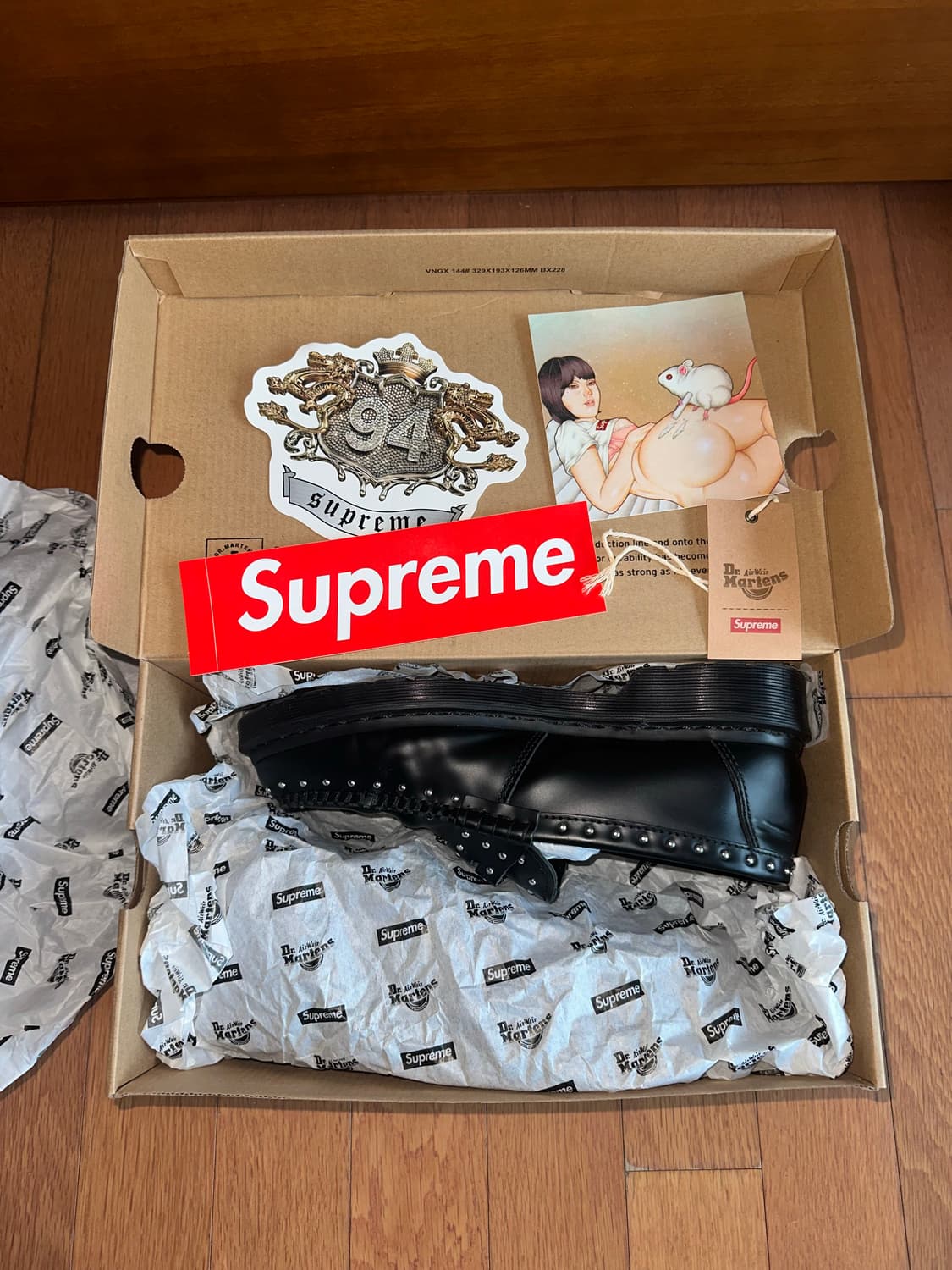 [280] 슈프림 닥터마틴 스터드 펜톤 로퍼 블랙 상품이미지6