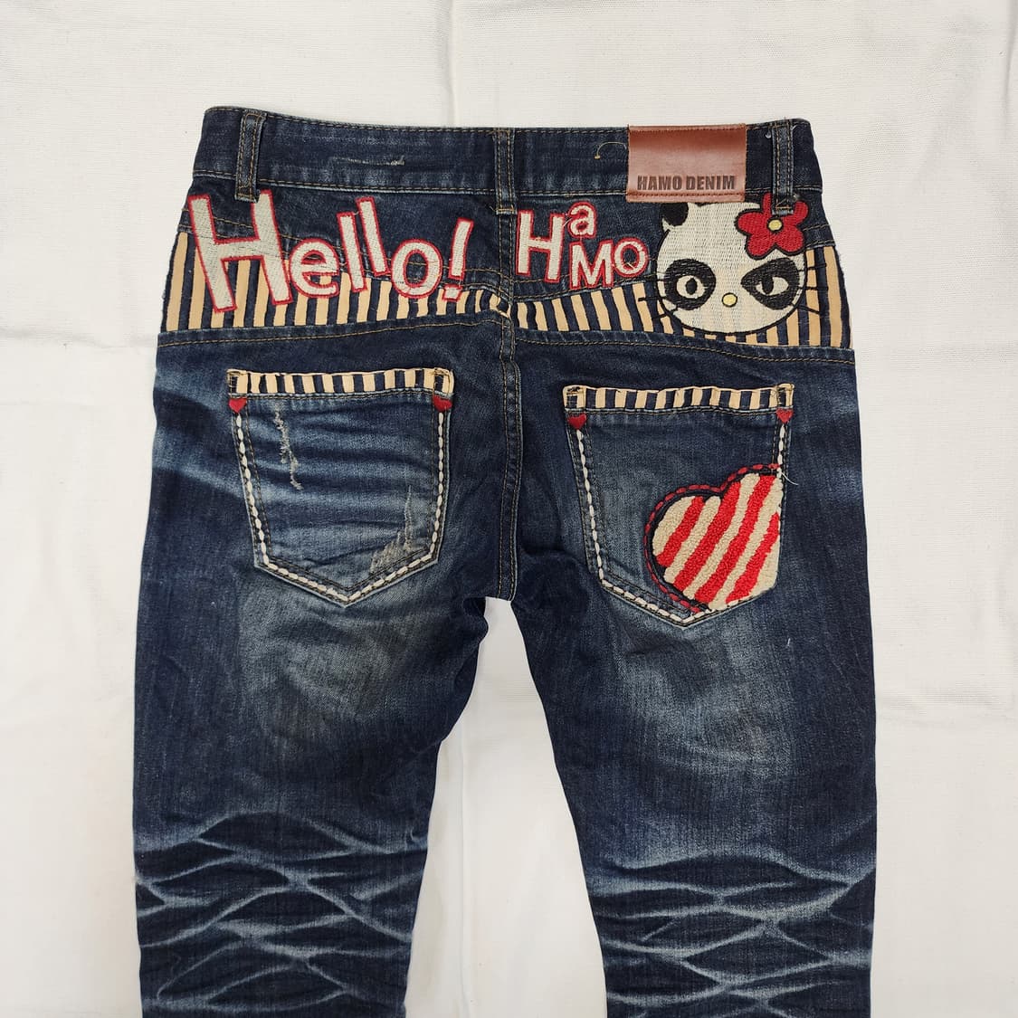 HAMO 락시크 자수 오리엔탈 워싱 데님팬츠 상품이미지4