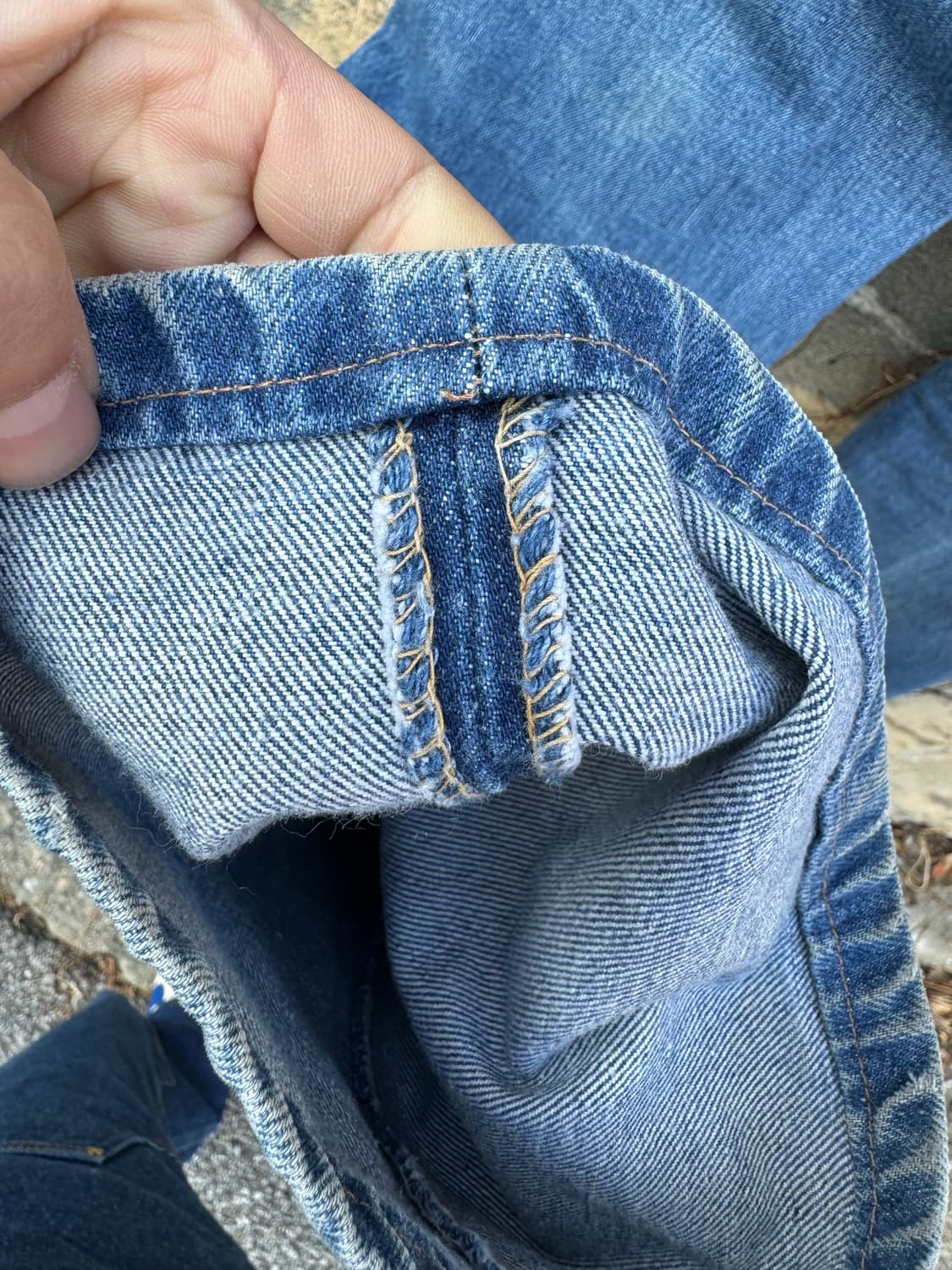 70s 리바이스 빈티지 517 66후기 논셀비지 부츠컷 데님 팬츠 상품이미지9