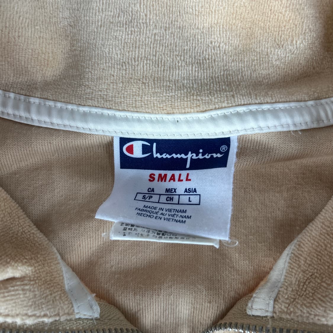 챔피온 하프집업 베이지 상품이미지2