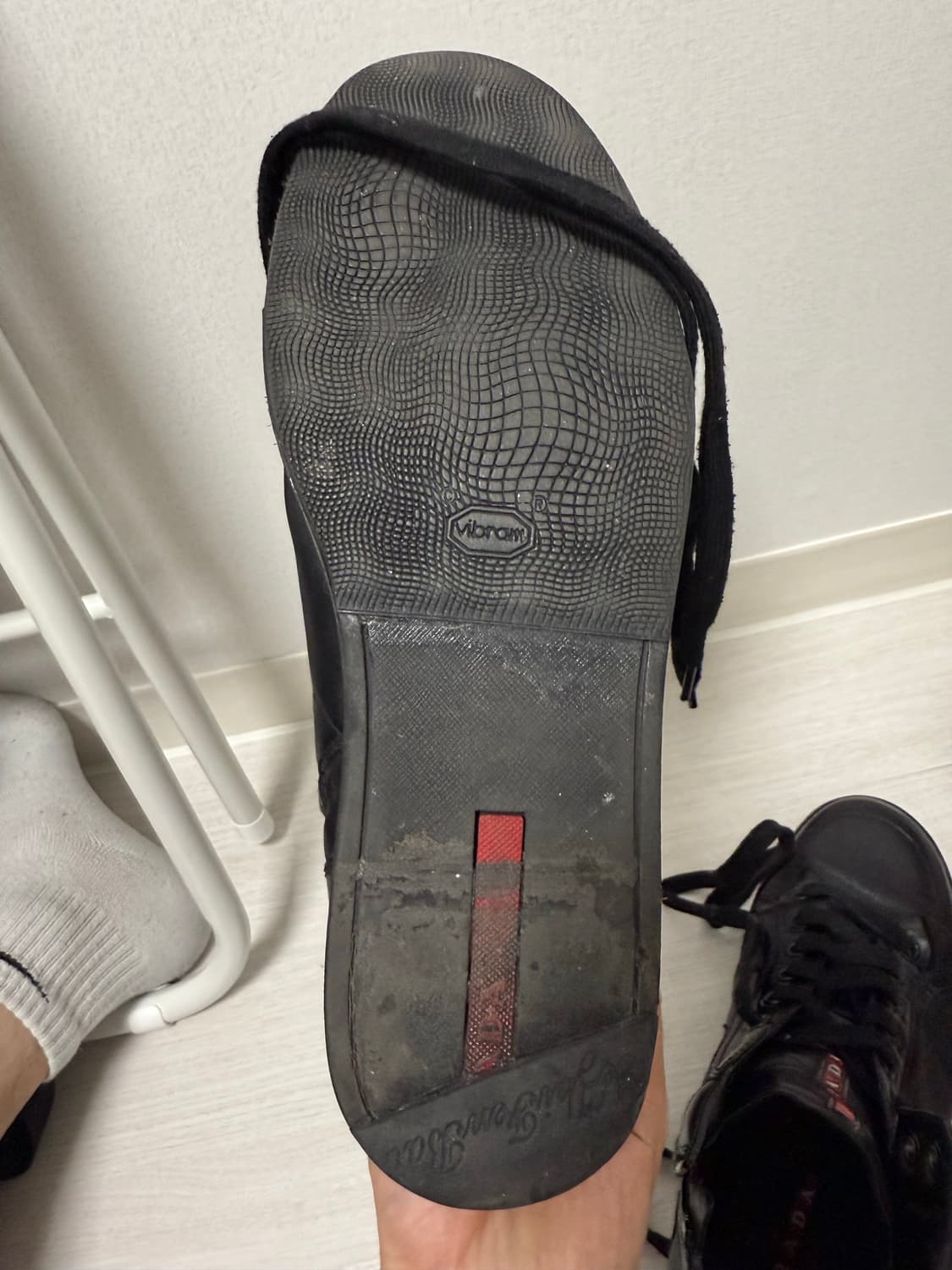 프라다 스포츠 레더 하이탑 상품이미지7