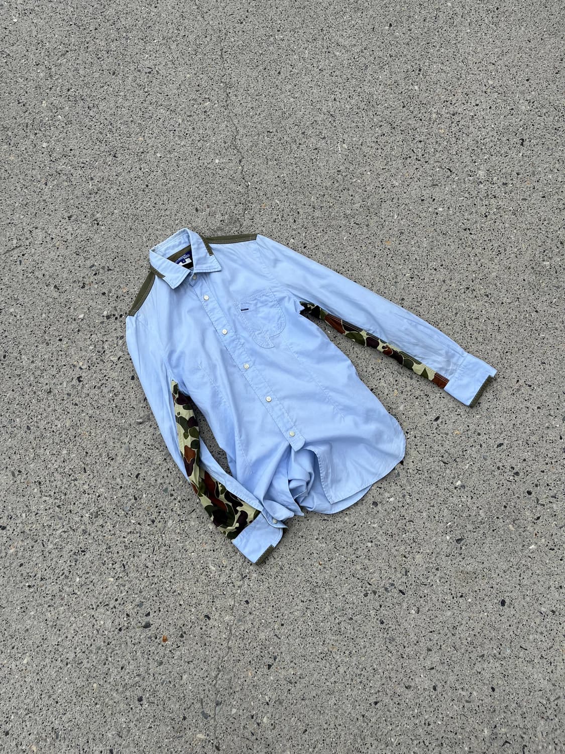 JUNYA WATANABE 카모패턴 도킹 셔츠  상품이미지1