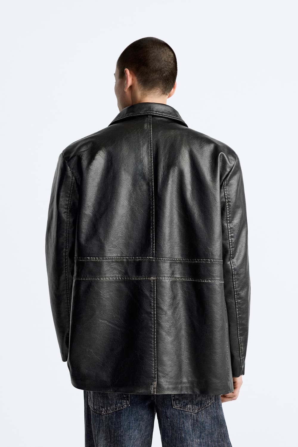 자라 남성 레더 자켓  상품이미지3