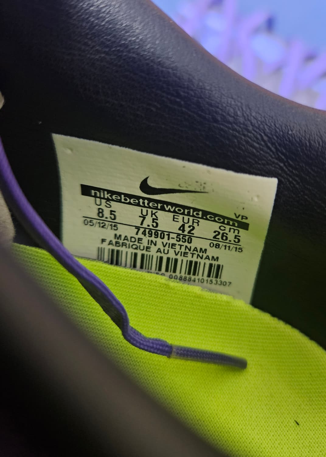 [265mm] 나이키 하이퍼베놈2 피니쉬 FG 상품이미지6