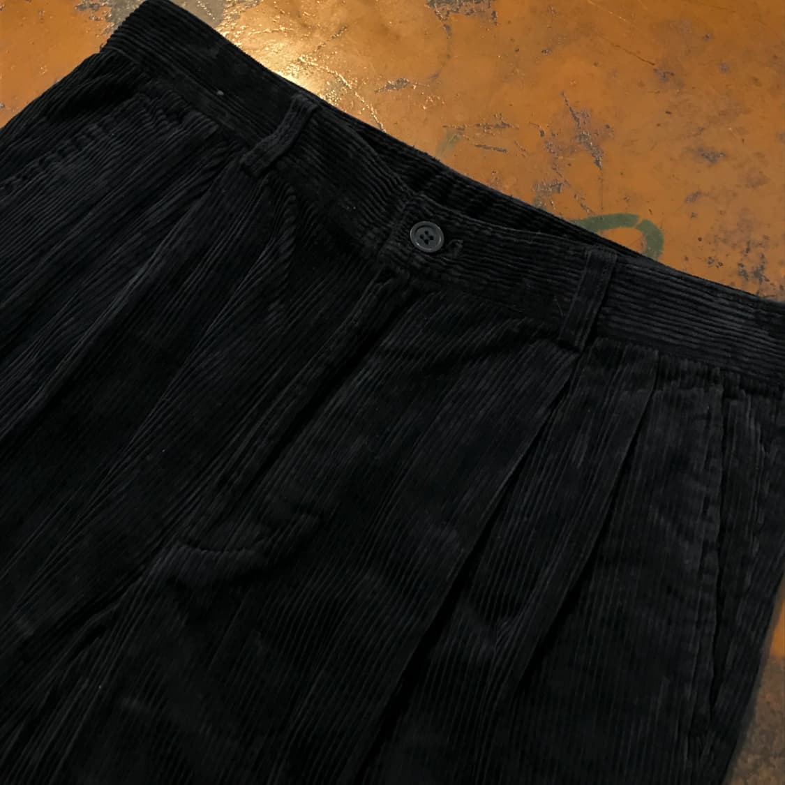 빈티지 블랙 코듀로이 팬츠 허리 31 32  상품이미지4