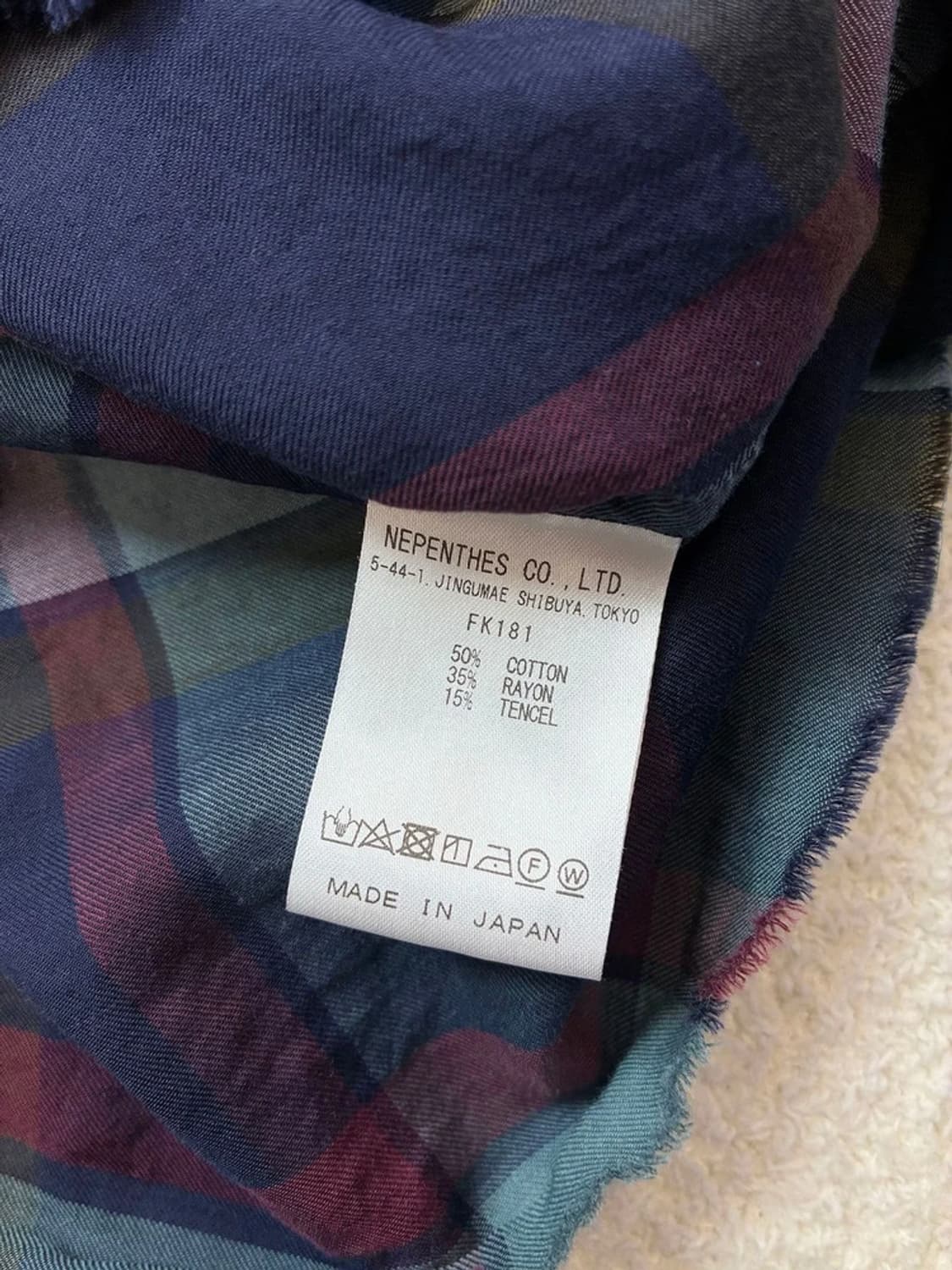 니들스 재팬 체크 투포켓 셔츠 PN5903 상품이미지8