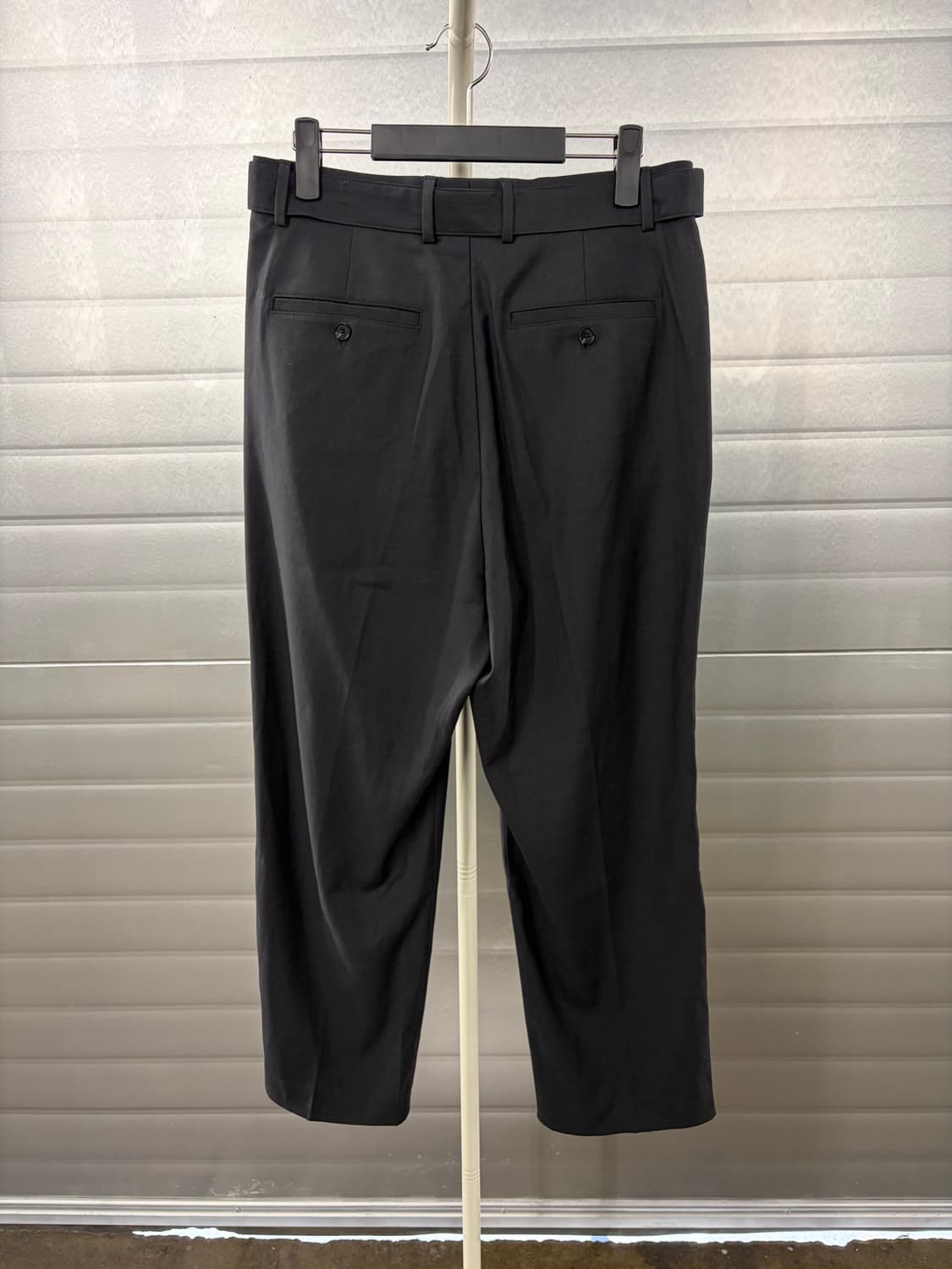 OX Studios 벨트 슬랙스 블랙 46 상품이미지5