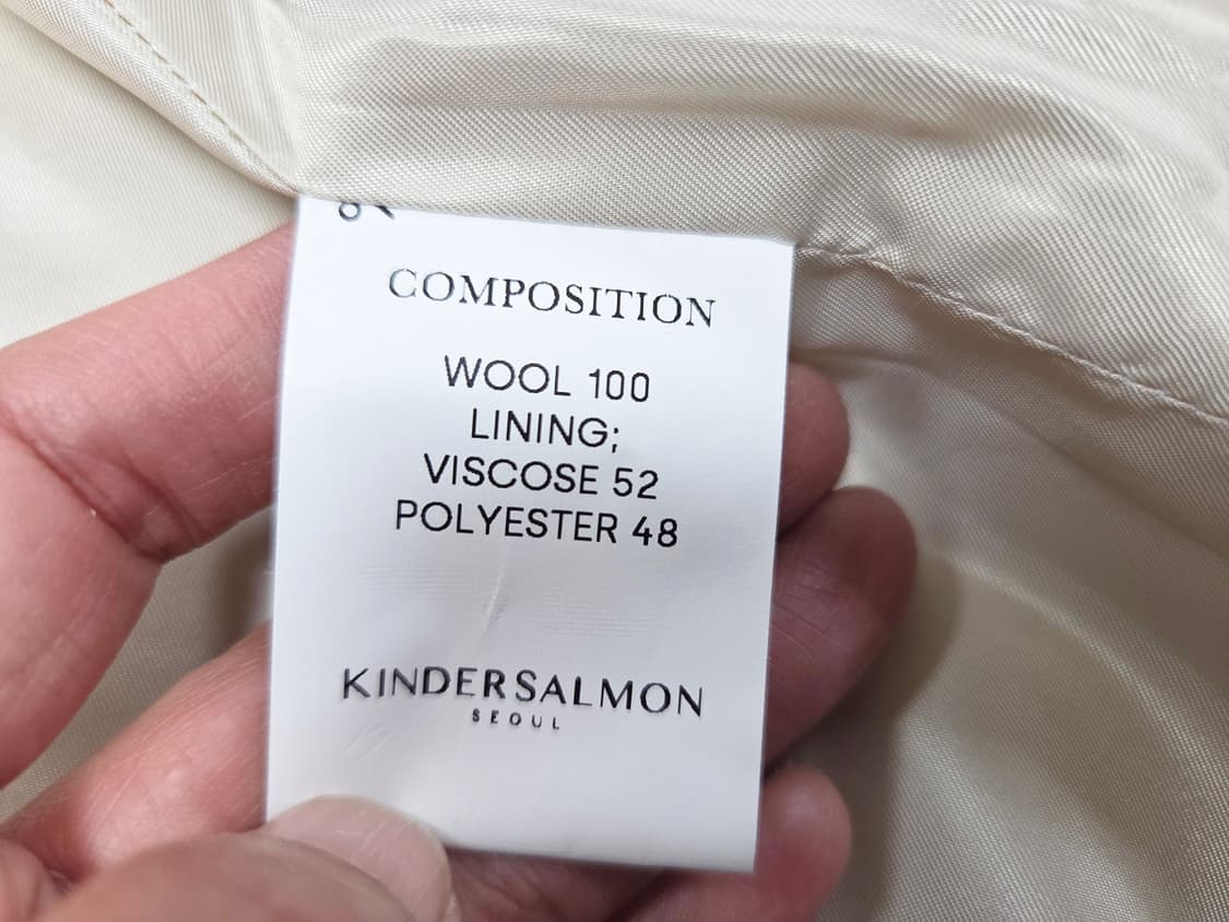 킨더살몬(KINDERSALMON) 숄카라 울코트 55-66 상품이미지8