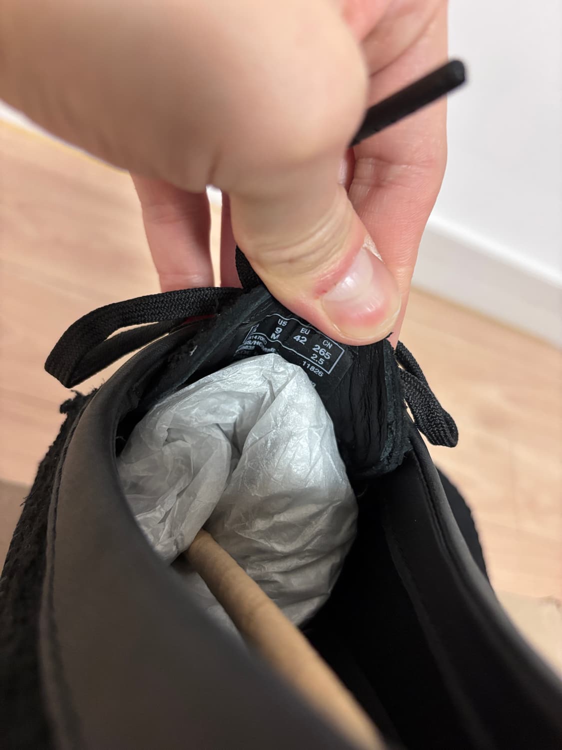 새상품) 265 클락스 위버 비브람 고어텍스 블랙 스웨이드 상품이미지6