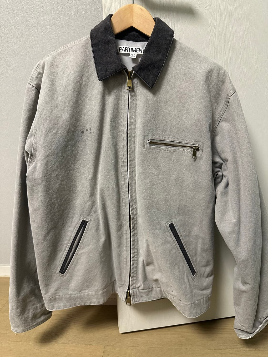 파르티멘토 3M 신슐레이트 빈티지 워시드 워크 자켓(그레이)[L] 상품이미지2