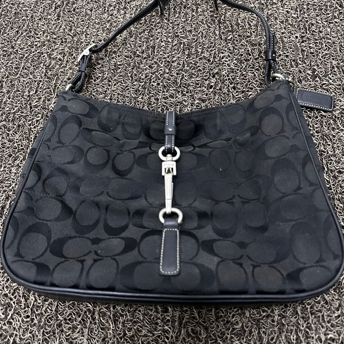 COACH 코치 버클 자카드 바게트 여성 숄더백 가방 상품이미지2