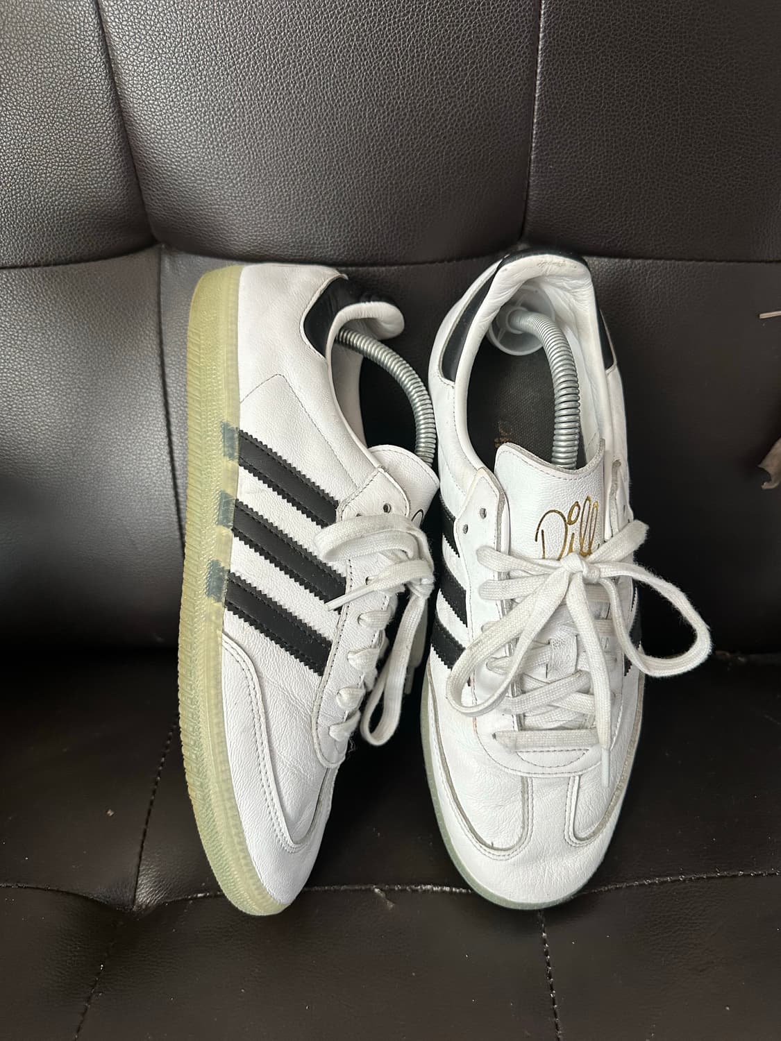 아디다스 x 딜 삼바 화이트 블랙 275 상품이미지3