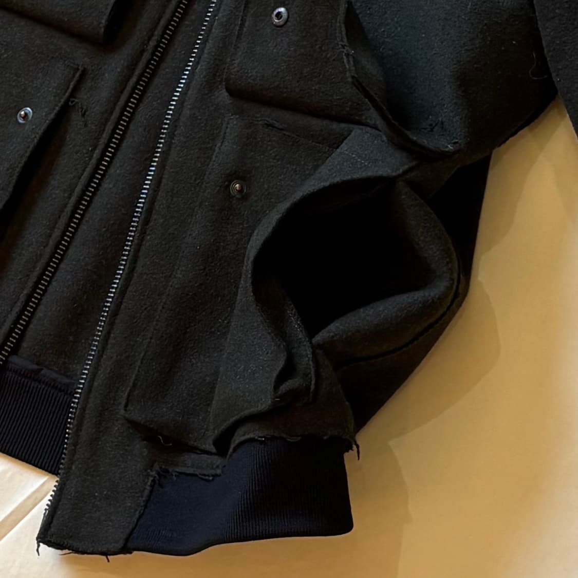 [100-102] DKNY 다크 올리브드랩 2way 봄버 자켓 상품이미지5