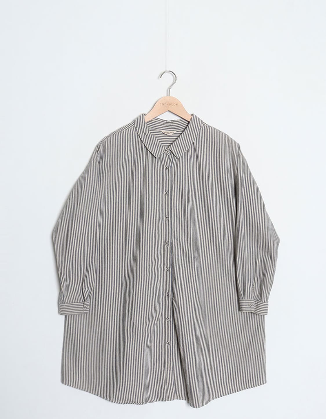 Samansa Mos2 Stripe Long Shirt 상품이미지1