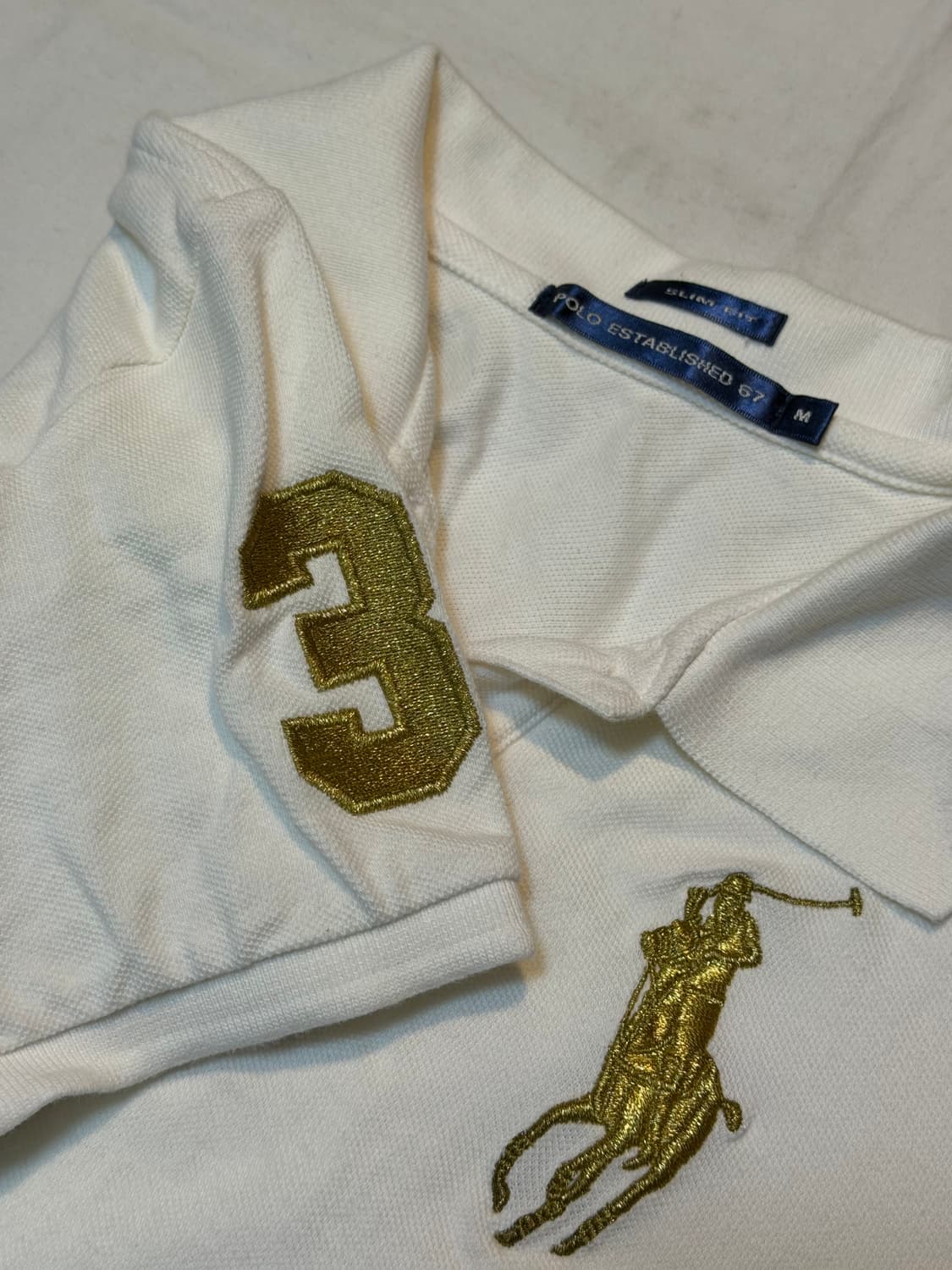 폴로 랄프로렌 빅포니 카라티 화이트 상품이미지3