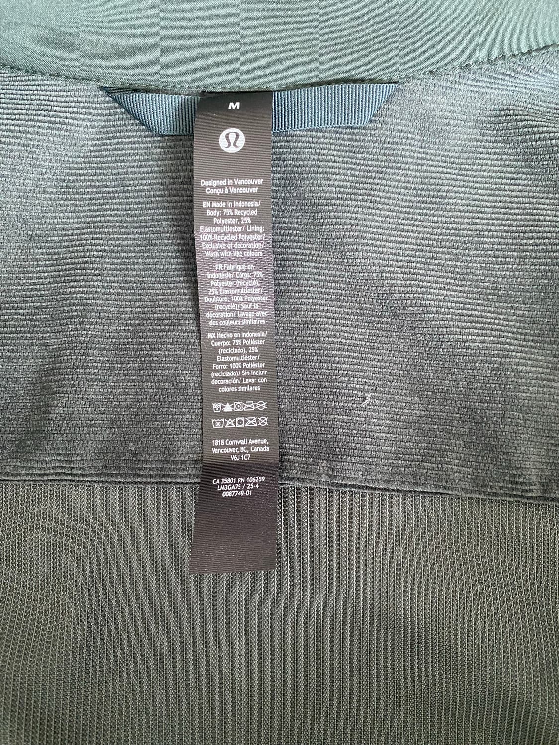 룰루레몬 코듀로이 릴랙스 핏 LS 버튼업 셔츠 M 상품이미지5