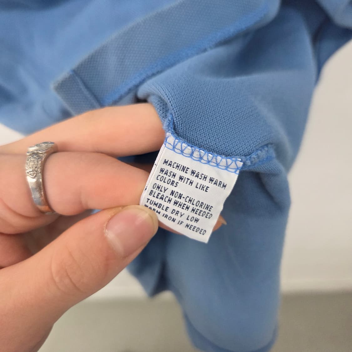 폴로 랄프로렌 반팔 카라티 블루 남XL 상품이미지5