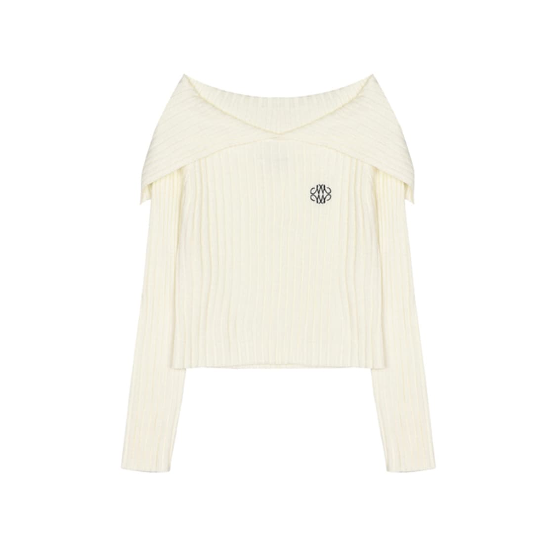 닉앤니콜(NICK NICOLE) 세일러 오프숄더 니트 프리사이즈 새상품 상품이미지4