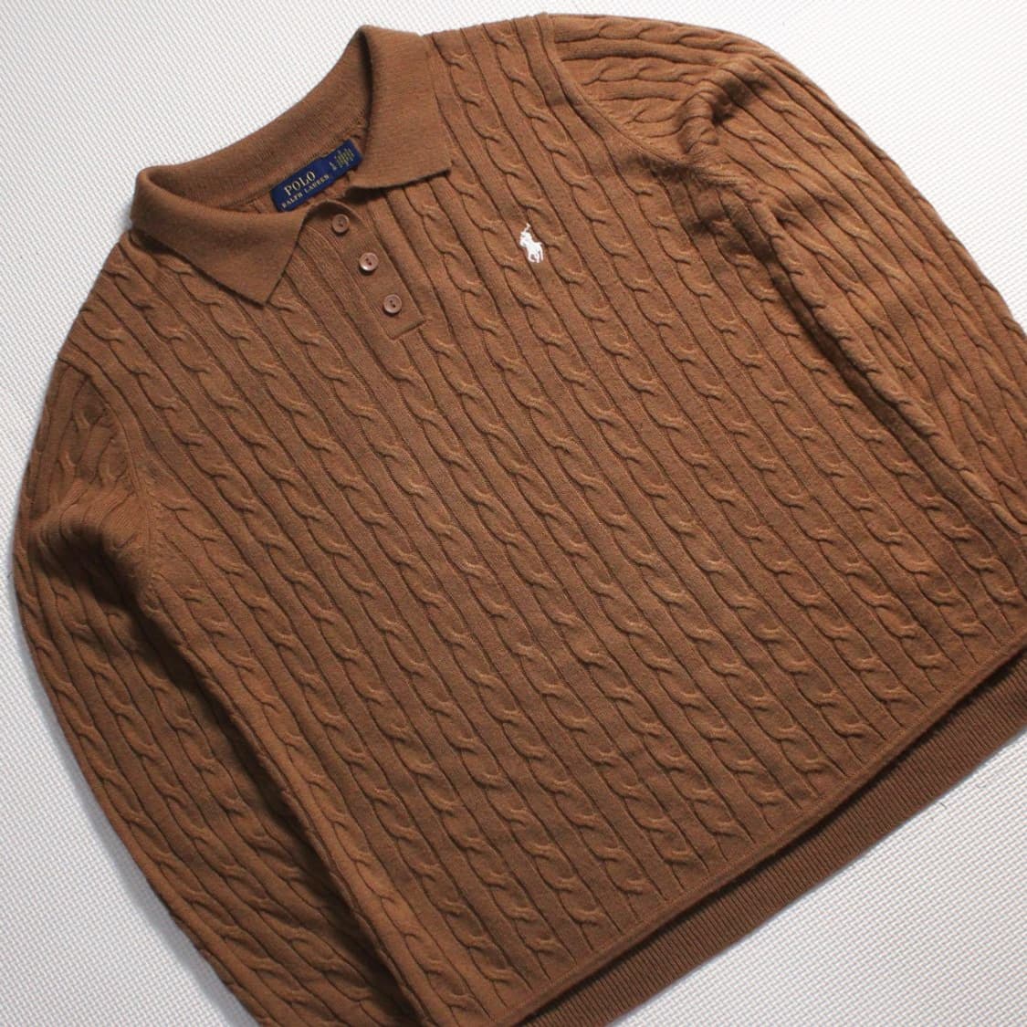 Polo 폴로 랄프로렌 베이지 케이블 니트  상품이미지3