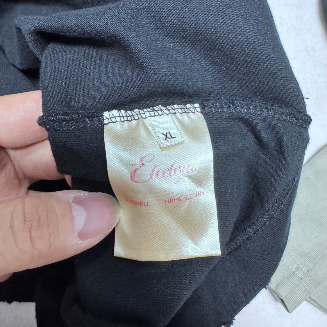 (중고/xl) etce 레이어드 티 블랙 XL 상품이미지5