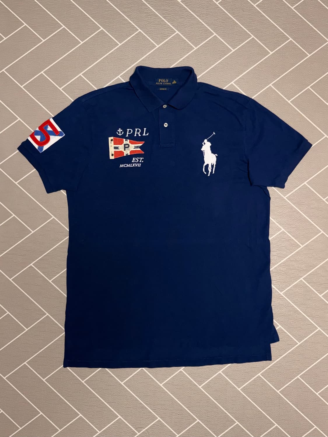 폴로 빅포니 노르웨이 반팔 럭비티 네이비 상품이미지2