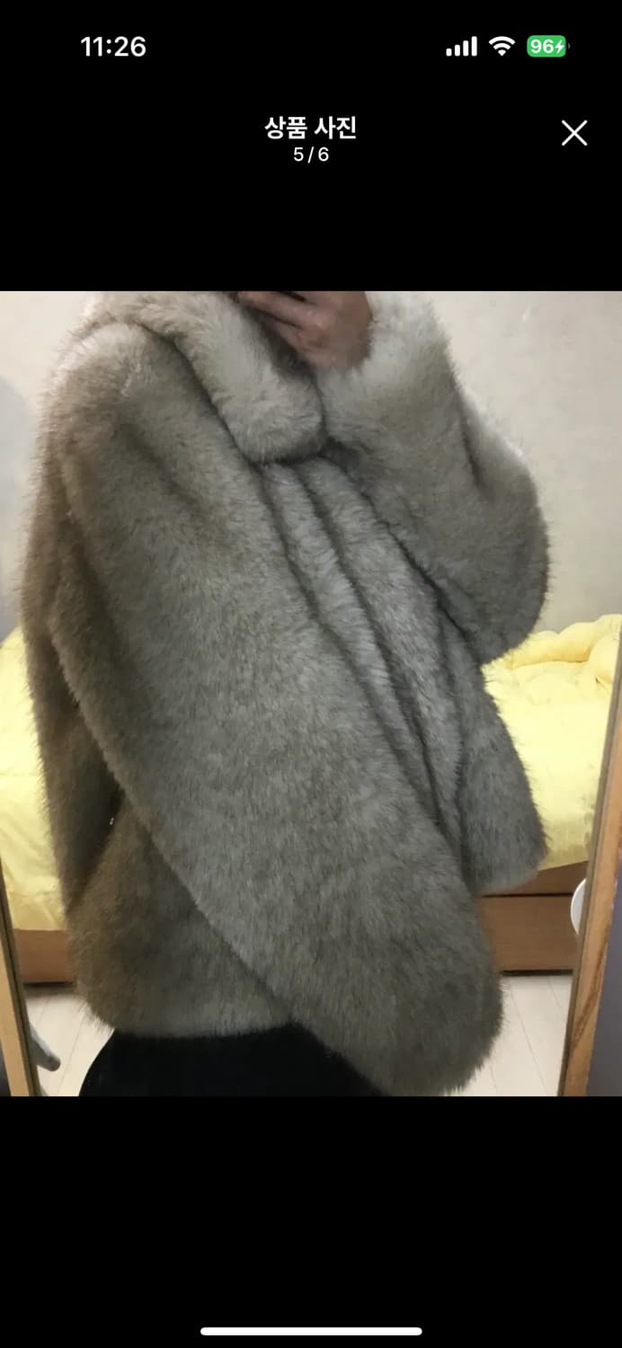 마그넷 아카이브 round fur jacket-half ivory 상품이미지5