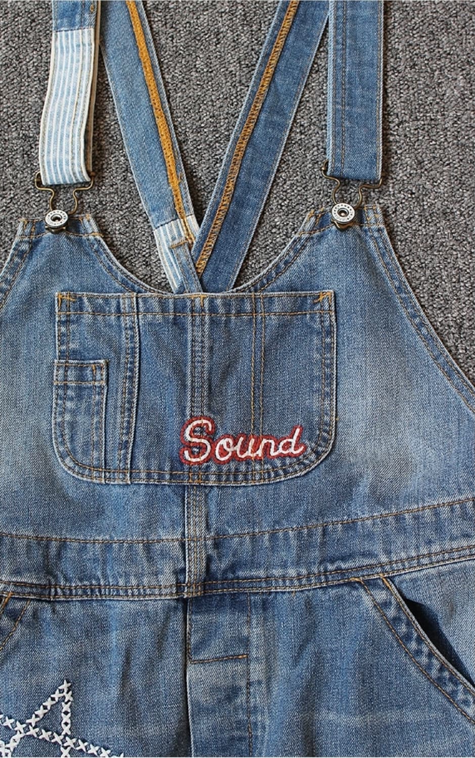 Rough 빈티지 데님 멜빵 오버롤 상품이미지3