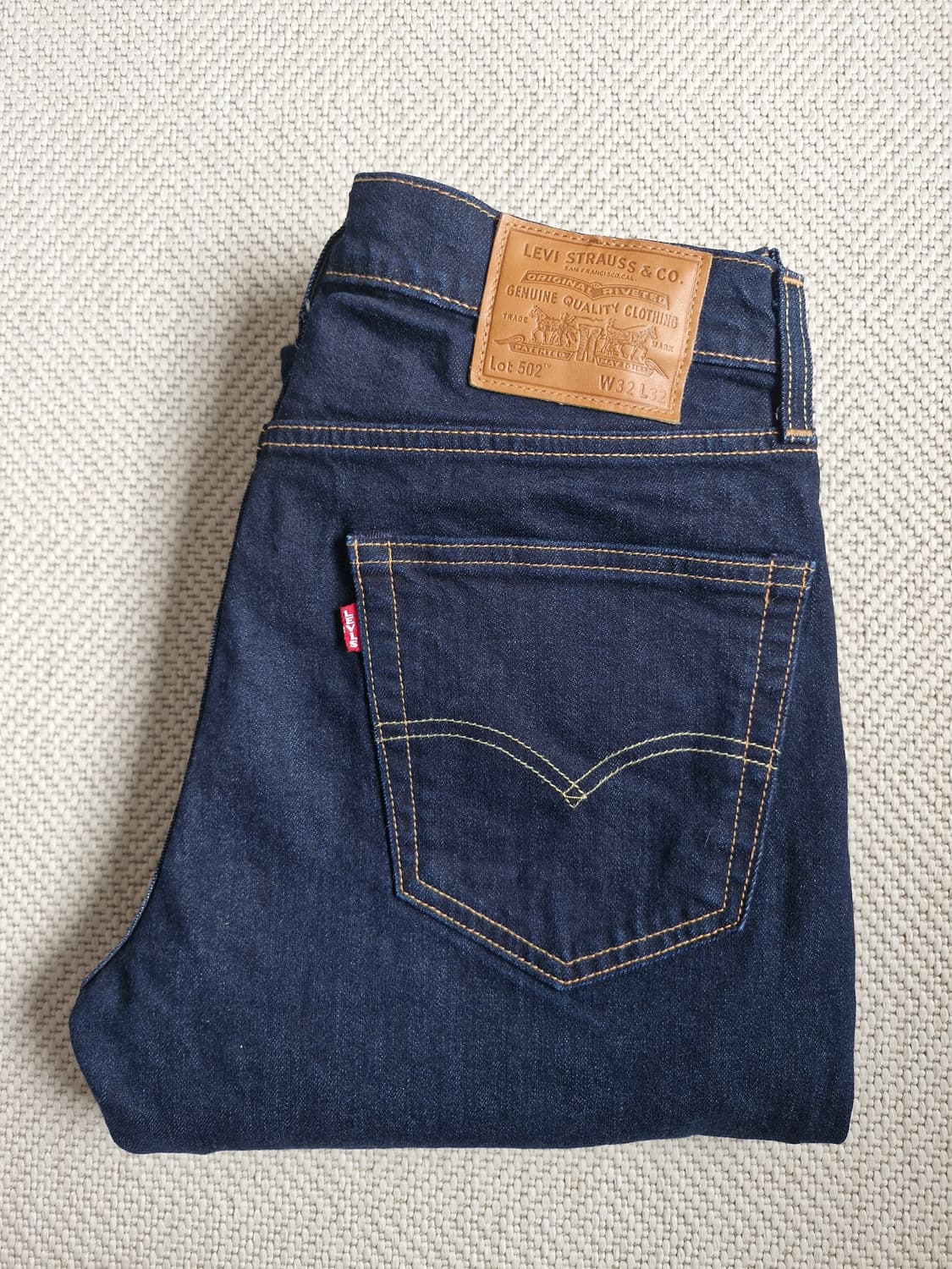 새상품급 리바이스 프리미엄 502 테이퍼  생지 W32 상품이미지5