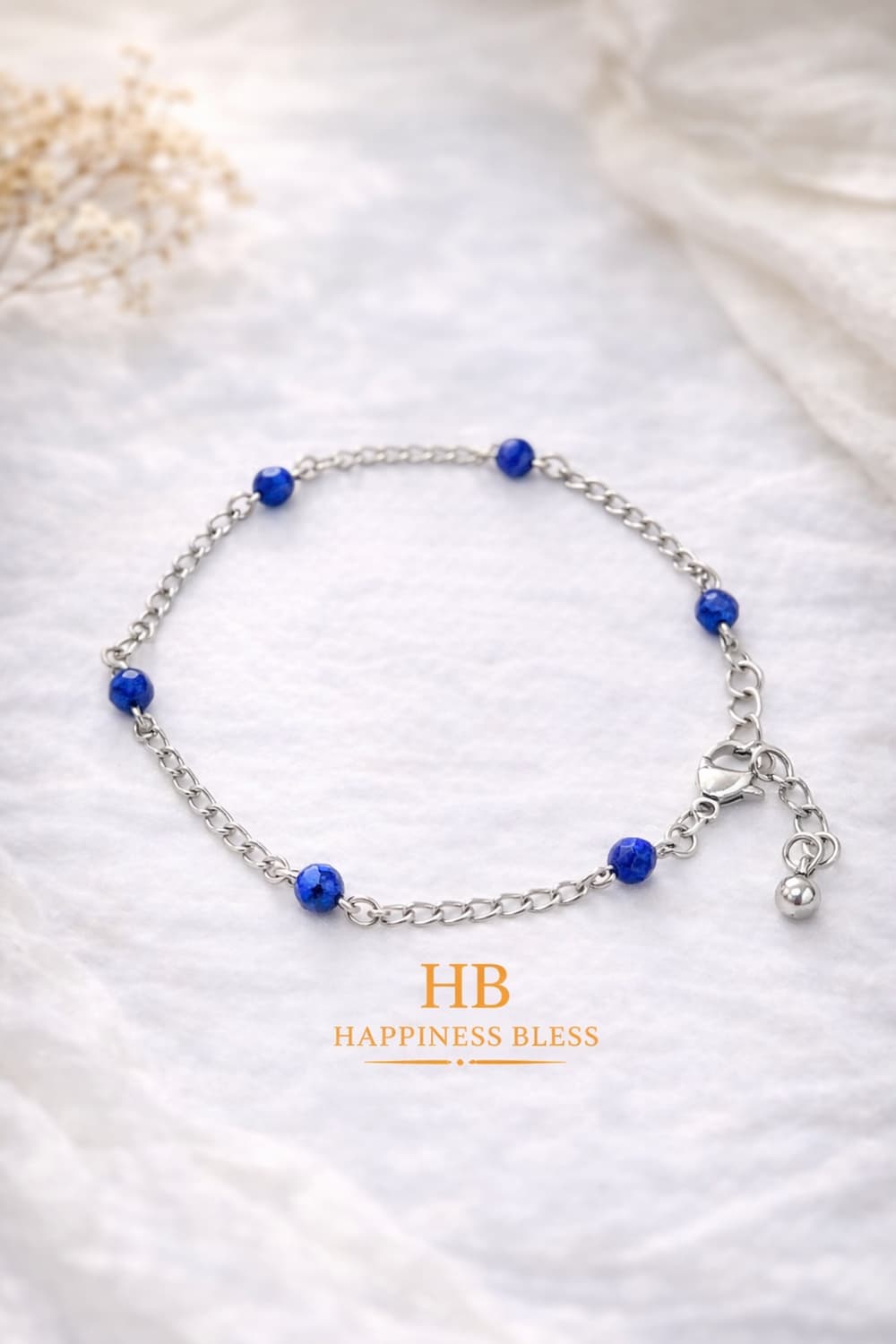 “9월의 블루, 라피스라줄리” 깊은 블루빛의 라피스라줄리를
얇은 써지팔찌 상품이미지1