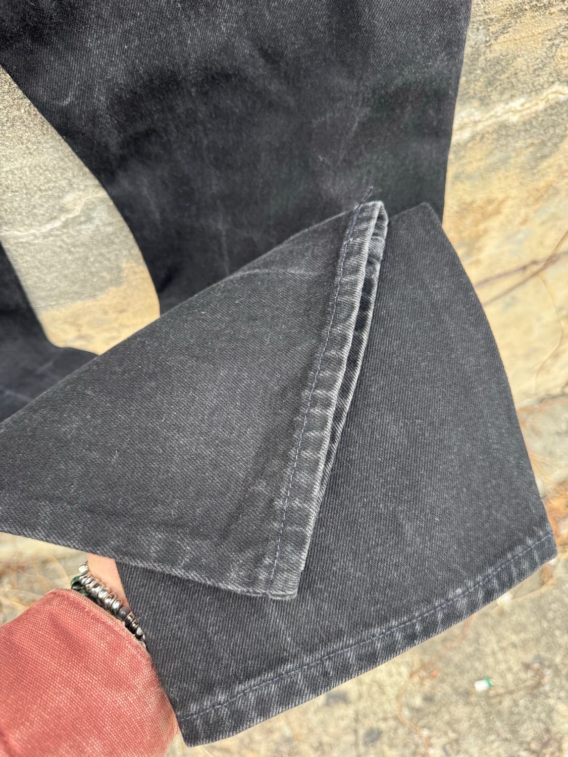 90s 리바이스 빈티지 505 블랙 데님 팬츠 36 상품이미지6