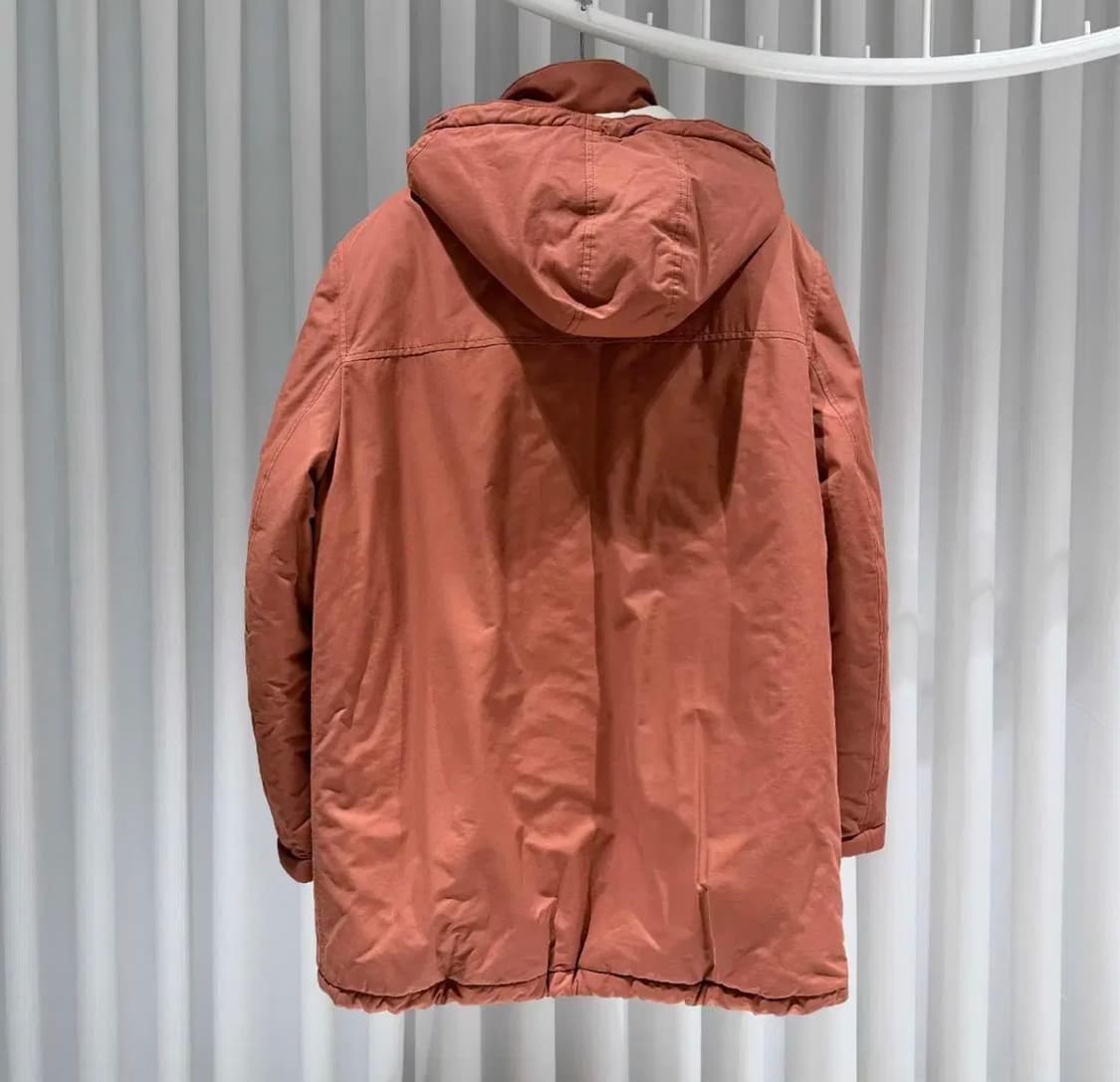 L / 브루넬로 쿠치넬리 탈 부착식 후드 패딩 코트 상품이미지4