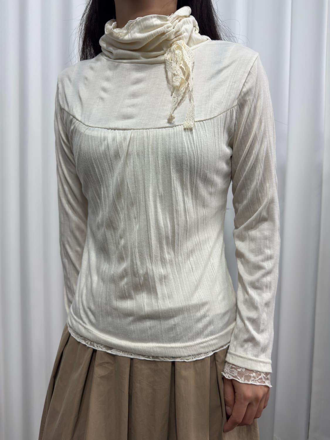 lace detail top 상품이미지2