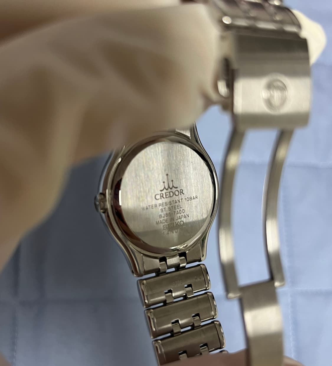 희기)세이코 크레도르 실버 다이얼 패턴 썬레이 고정밀 쿼츠 상품이미지8