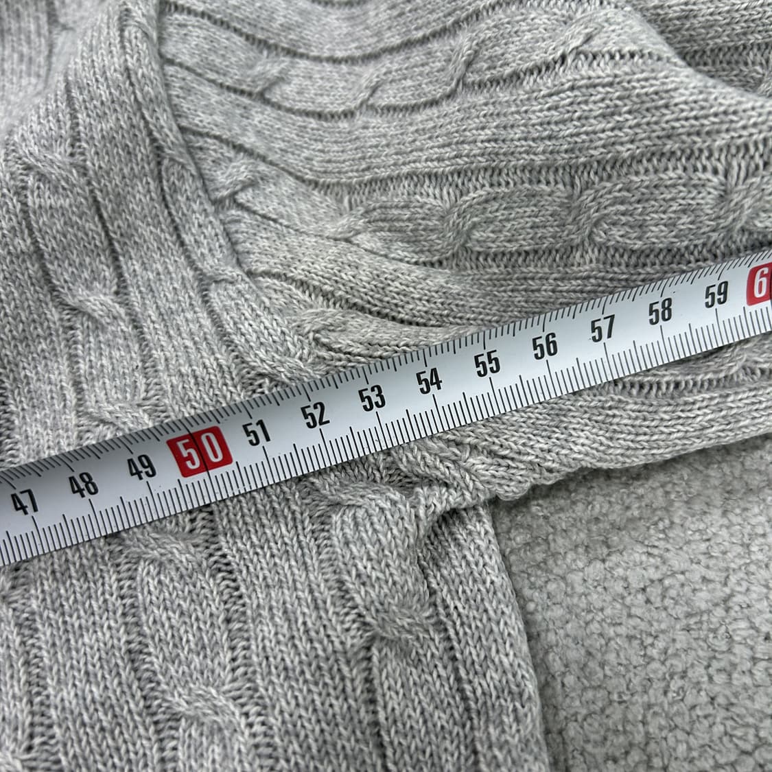 빈폴 회색 케이블 니트 스웨터 m 상품이미지4