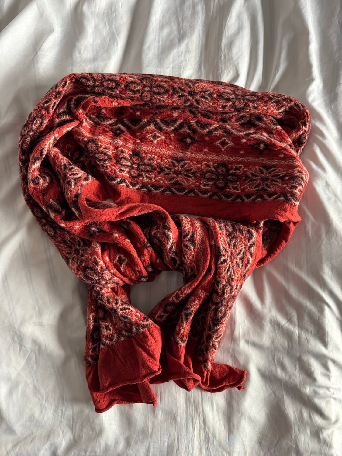 캐피탈 빅마마 반다나 축융 울 머플러 오렌지 상품이미지2