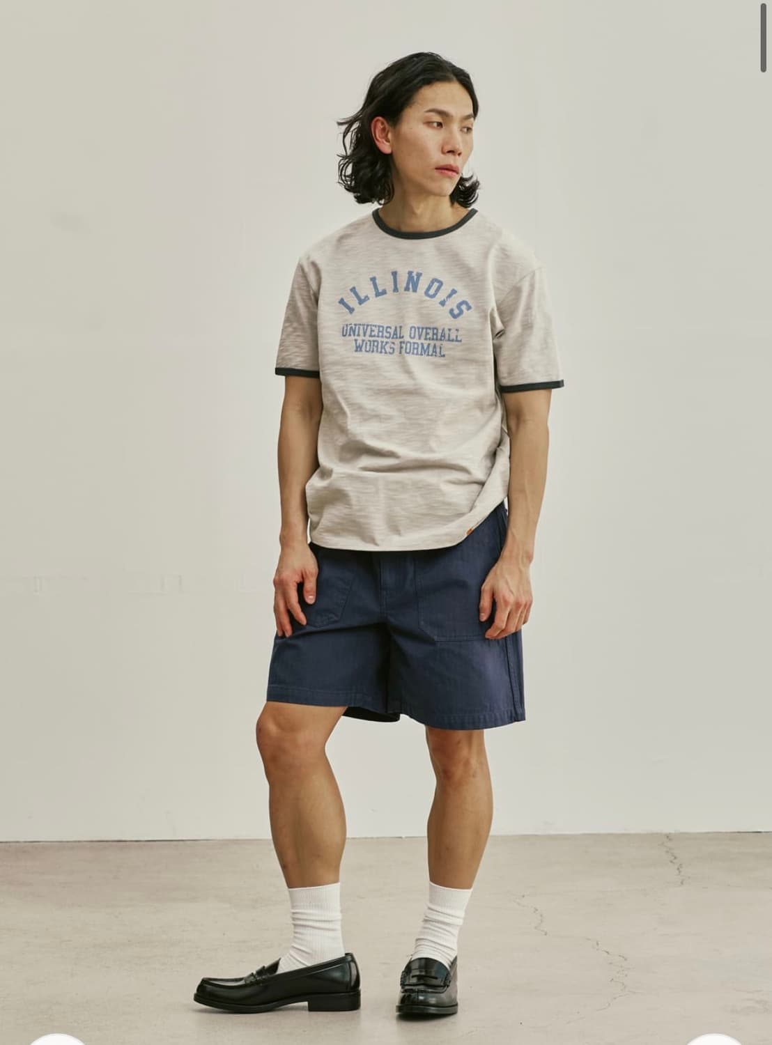 (새상품) 유니버셜 오버롤 - HERRINGBONE SHORTS 상품이미지7
