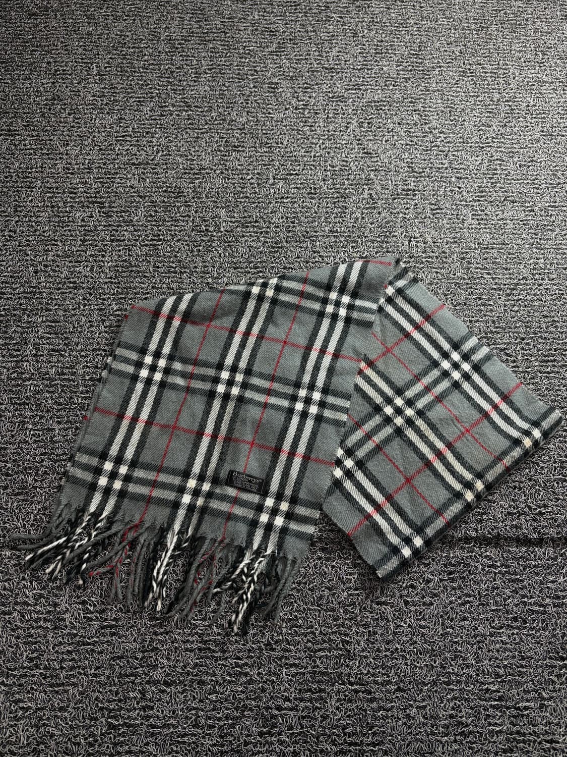 버버리 노바체크 그레이 램스울 머플러 3126 상품이미지3