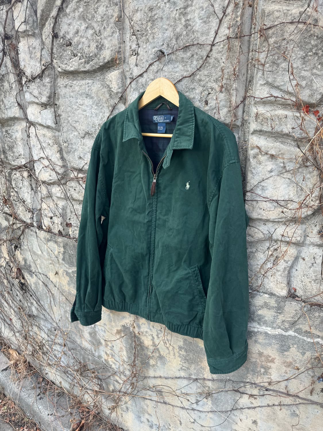 폴로 랄프로렌 빈티지 체크안감 바라쿠타 스윙톱 자켓 그린 L 상품이미지3