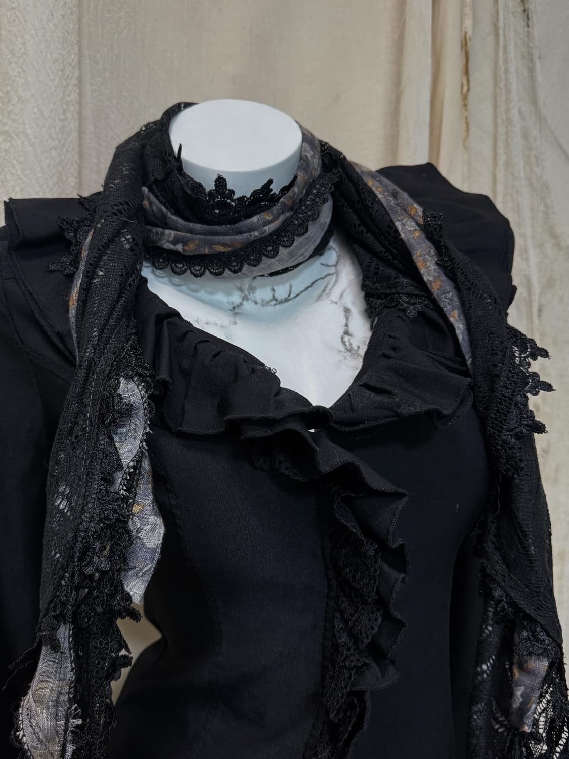 Ozz On Lace Detail Shirt 상품이미지2