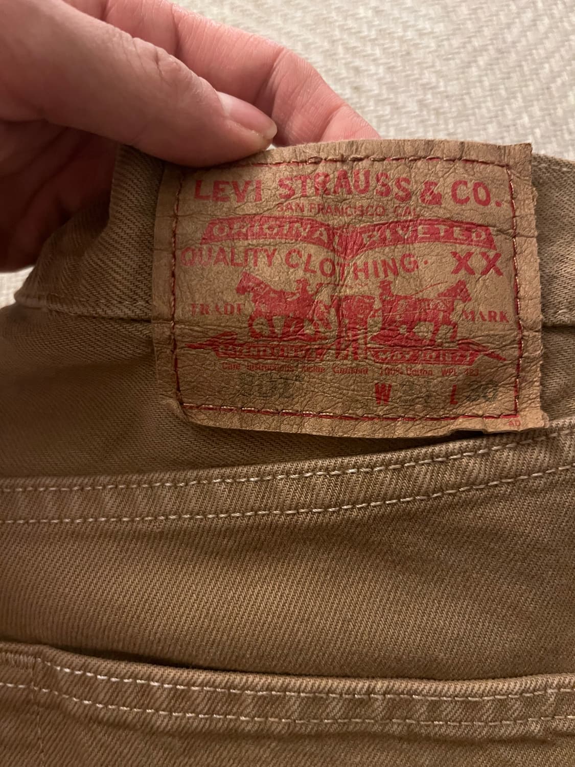 리바이스 501 브라운데님 상품이미지2