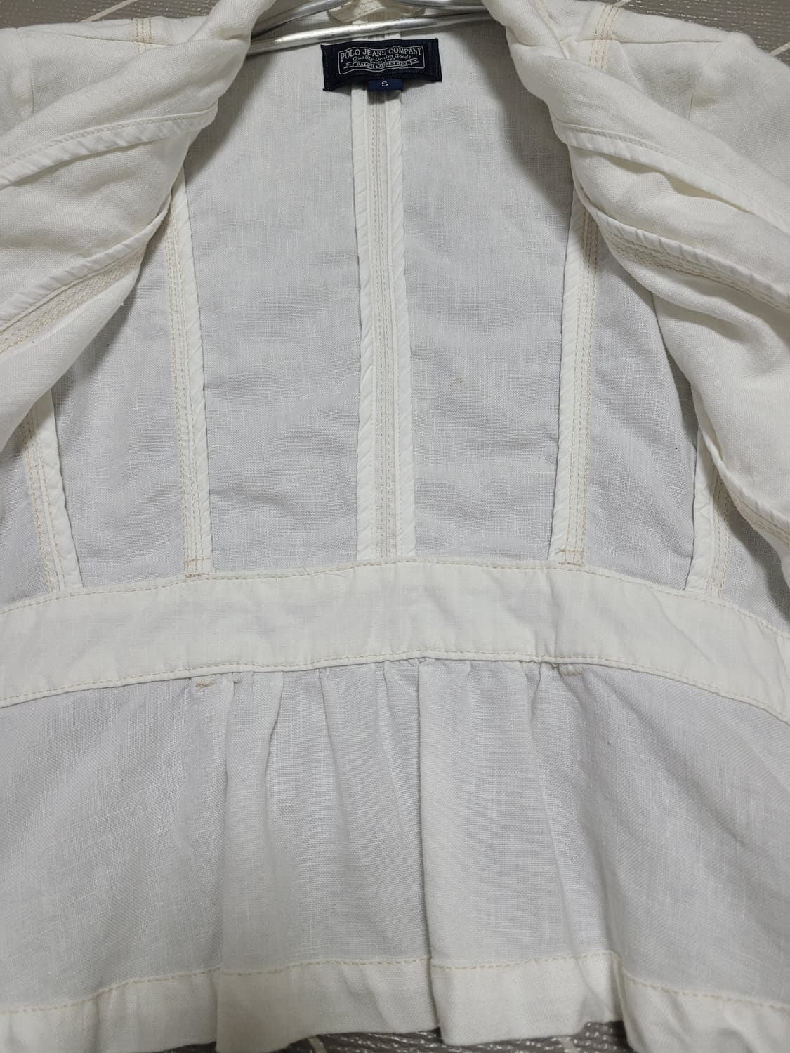 폴로 진스 컴퍼니 여성 린넨 자켓 화이트 S 상품이미지3