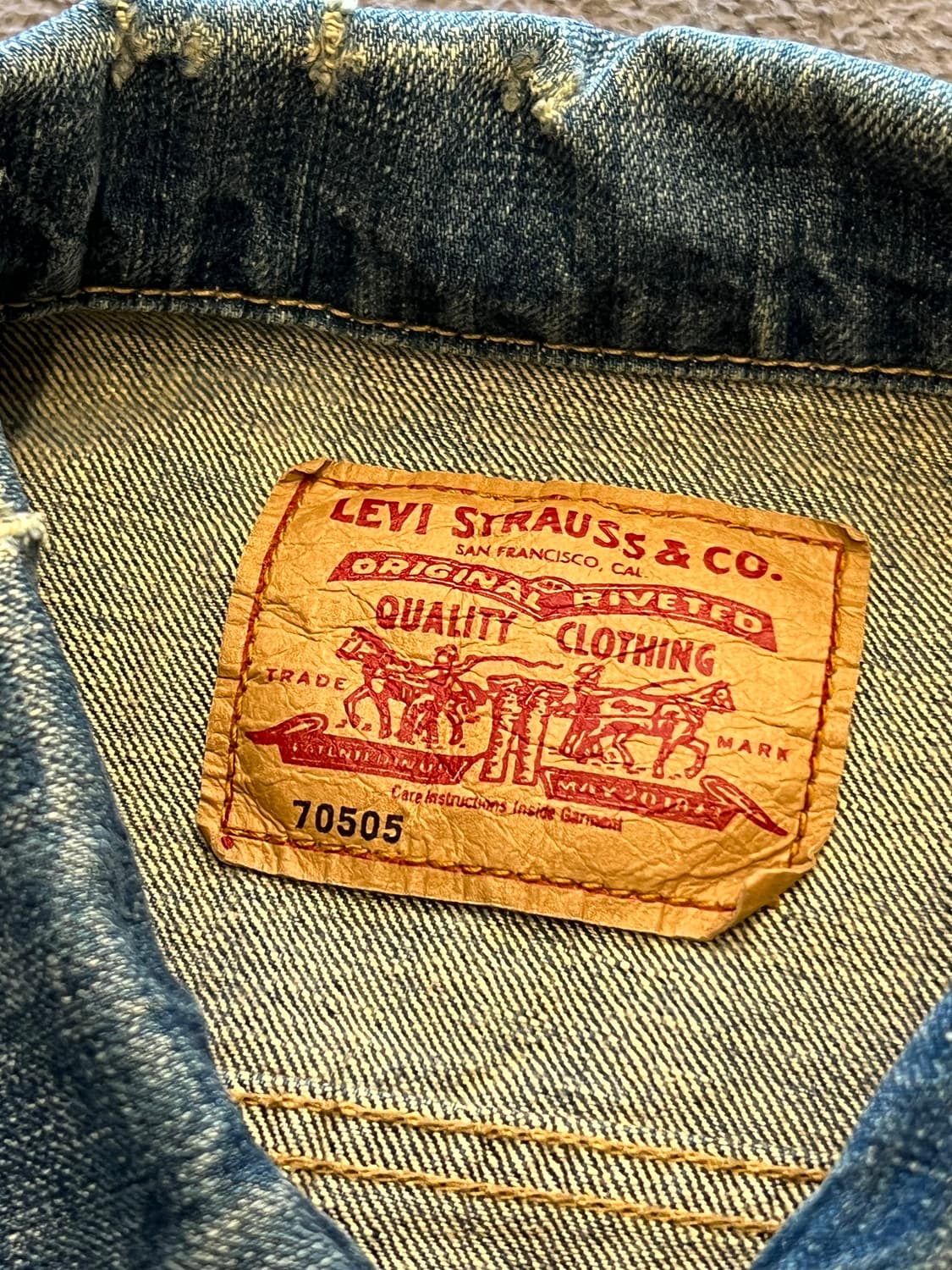 리바이스 70505 트러커 자켓 처분  상품이미지3