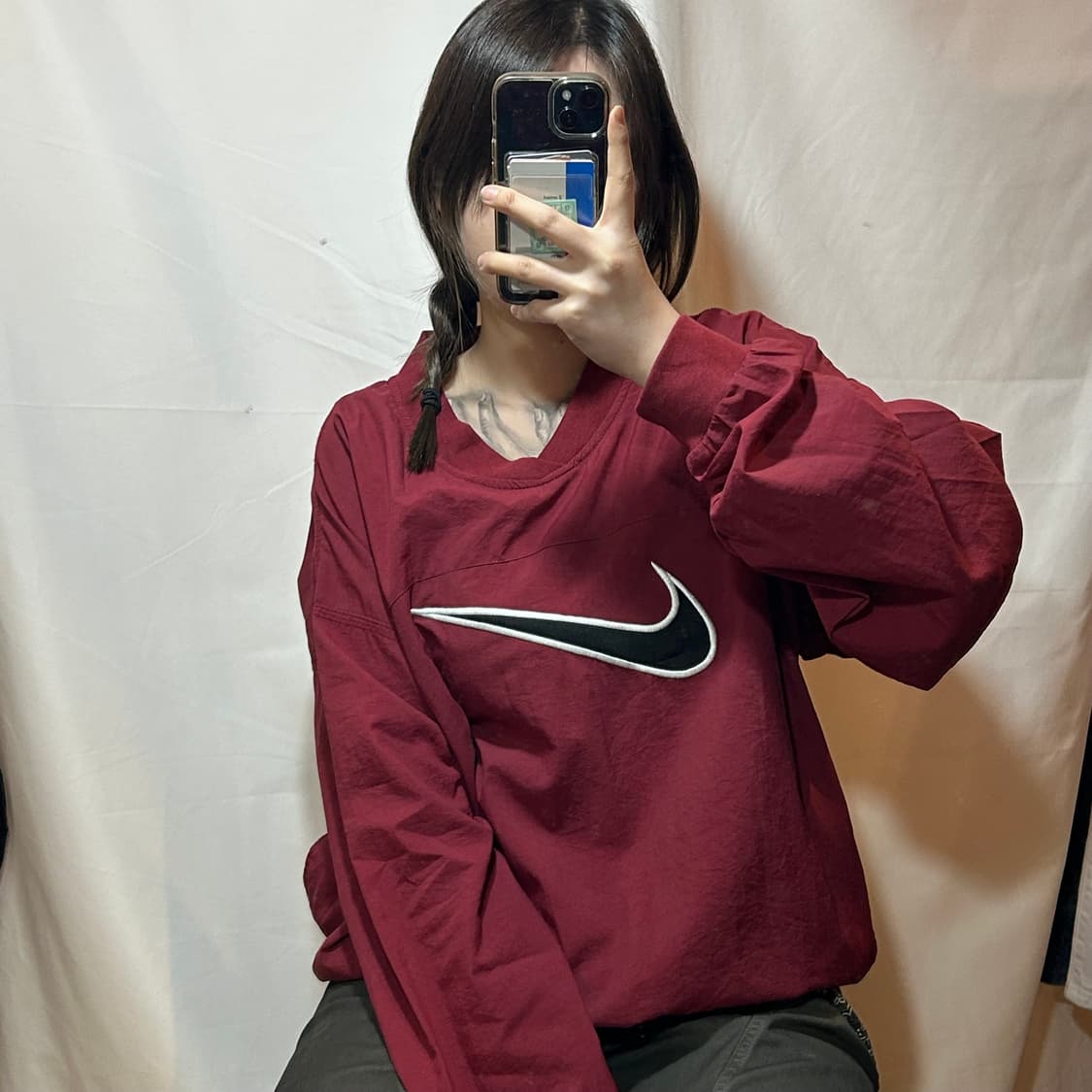 “ Nike “ warm up - wine 상품이미지2